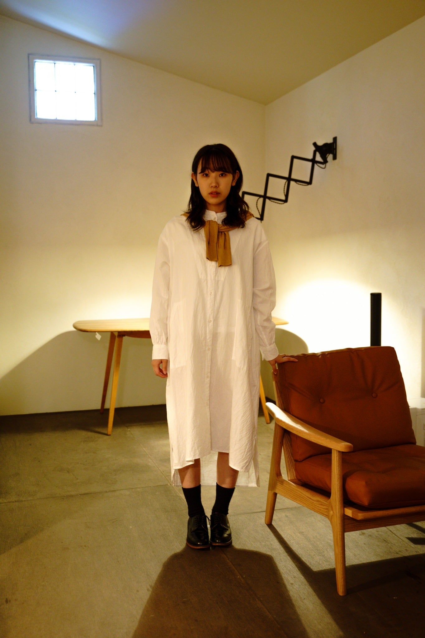 【2024年製 新品】 綿和紙 TOGAKUSHI シャツワンピース（women's）[WHITE] KÖGEN – ワンピース