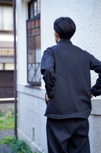 画像をギャラリービューアに読み込む, TAKAMINE ワークシャツ ヘチマカラー コットンウール (BLACK)