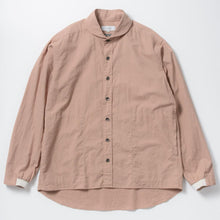 画像をギャラリービューアに読み込む, TAKAMINE ワークシャツ ヘチマカラー コットンウール (PINK BEIGE)