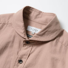 画像をギャラリービューアに読み込む, TAKAMINE ワークシャツ ヘチマカラー コットンウール (PINK BEIGE)