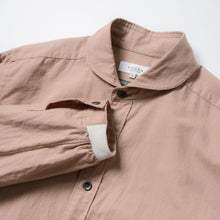 画像をギャラリービューアに読み込む, TAKAMINE ワークシャツ ヘチマカラー コットンウール (PINK BEIGE)