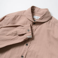 画像をギャラリービューアに読み込む, TAKAMINE ワークシャツ ヘチマカラー コットンウール (PINK BEIGE)
