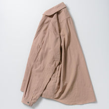 画像をギャラリービューアに読み込む, TAKAMINE ワークシャツ ヘチマカラー コットンウール (PINK BEIGE)