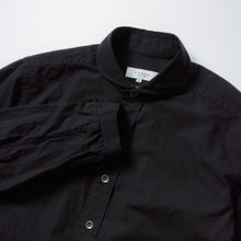 画像をギャラリービューアに読み込む, TAKAMINE ワークシャツ ヘチマカラー コットンウール (BLACK)