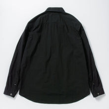 画像をギャラリービューアに読み込む, TAKAMINE ワークシャツ ヘチマカラー コットンウール (BLACK)