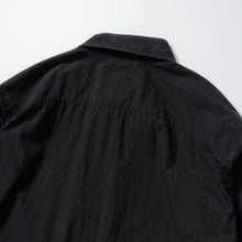 画像をギャラリービューアに読み込む, TAKAMINE ワークシャツ ヘチマカラー コットンウール (BLACK)