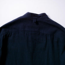 画像をギャラリービューアに読み込む, NORIKURA プルオーバー 袖リブ 綿麻ウール(NAVY)