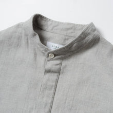 画像をギャラリービューアに読み込む, NORIKURA プルオーバー 袖リブ 綿麻ウール(GRAY)