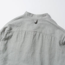 画像をギャラリービューアに読み込む, NORIKURA プルオーバー 袖リブ 綿麻ウール(GRAY)