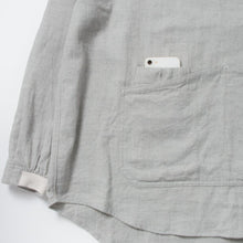 画像をギャラリービューアに読み込む, NORIKURA プルオーバー 袖リブ 綿麻ウール(GRAY)