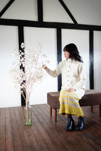 画像をギャラリービューアに読み込む, TAKAMINE ワークシャツ バンドカラー コットンシルクネップ(オフWHITE)