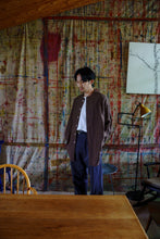 画像をギャラリービューアに読み込む, TOGAKUSHI コットンウール ロングシャツ[BROWN]
