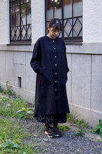 画像をギャラリービューアに読み込む, TOGAKUSHI 綿和紙 シャツワンピース（women&#39;s）[BLACK]
