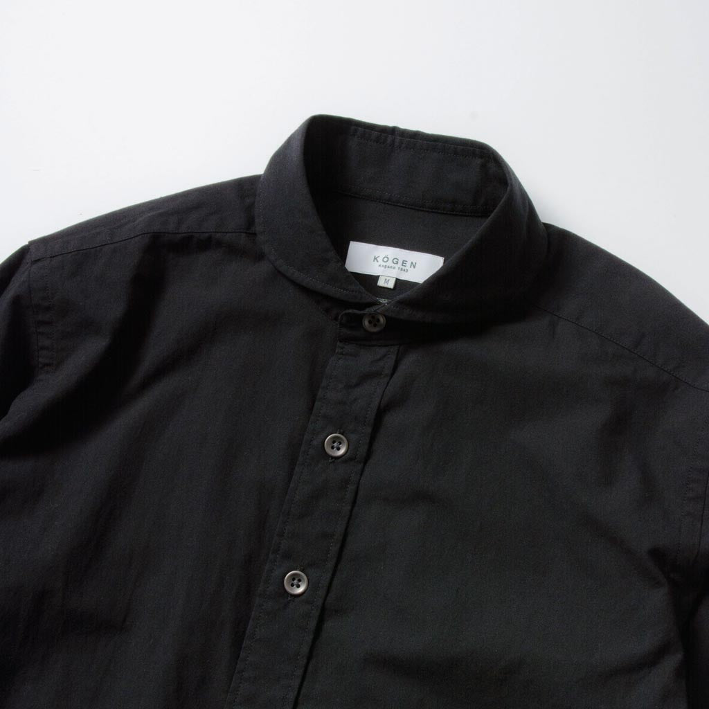 KOGEN TAKAMINE ワークシャツ ヘチマカラー コットンウール TAKAMINE ワークシャツ ヘチマカラー コットンウール （BLACK