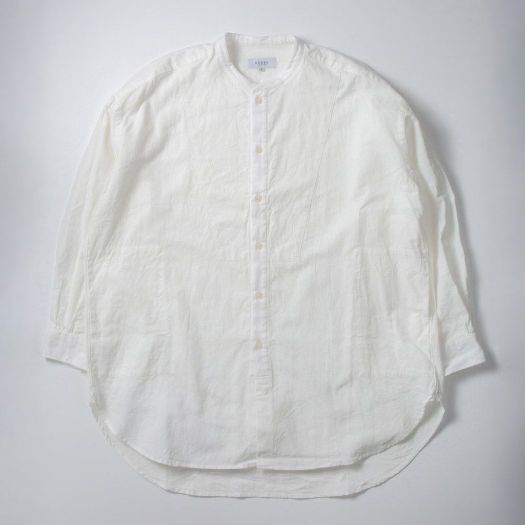 TOGAKUSHI 綿和紙 ロングシャツ[WHITE]