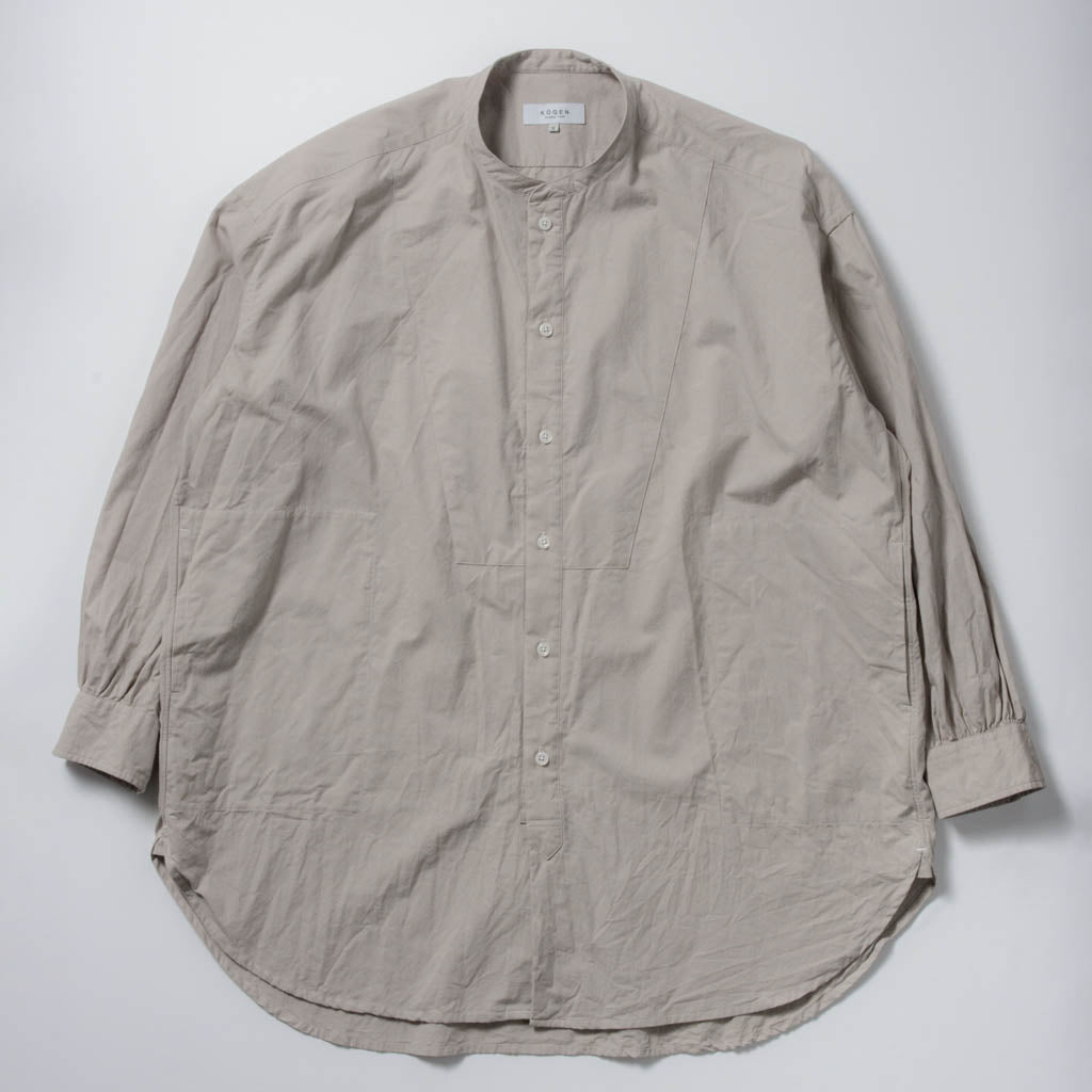TOGAKUSHI コットンウール ロングシャツ[GRAY]