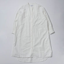 画像をギャラリービューアに読み込む, TOGAKUSHI 綿和紙 シャツワンピース（women&#39;s）[WHITE]

