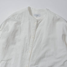 画像をギャラリービューアに読み込む, TOGAKUSHI 綿和紙 シャツワンピース（women&#39;s）[WHITE]
