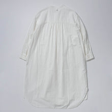 画像をギャラリービューアに読み込む, TOGAKUSHI 綿和紙 シャツワンピース（women&#39;s）[WHITE]
