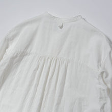 画像をギャラリービューアに読み込む, TOGAKUSHI 綿和紙 シャツワンピース（women&#39;s）[WHITE]
