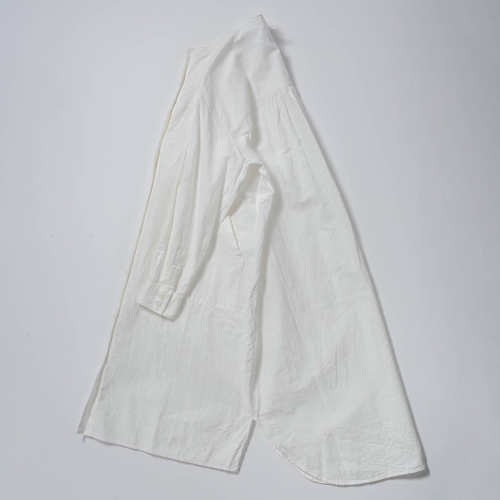 TOGAKUSHI 綿和紙 シャツワンピース（women's）[WHITE] – KÖGEN