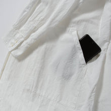 画像をギャラリービューアに読み込む, TOGAKUSHI 綿和紙 シャツワンピース（women&#39;s）[WHITE]
