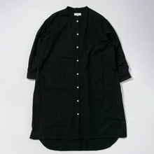画像をギャラリービューアに読み込む, TOGAKUSHI 綿和紙 シャツワンピース（women&#39;s）[BLACK]

