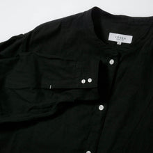 画像をギャラリービューアに読み込む, TOGAKUSHI 綿和紙 シャツワンピース（women&#39;s）[BLACK]
