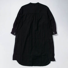 画像をギャラリービューアに読み込む, TOGAKUSHI 綿和紙 シャツワンピース（women&#39;s）[BLACK]
