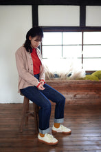 画像をギャラリービューアに読み込む, TAKAMINE ワークシャツ ヘチマカラー コットンウール （PINK BEIGE）
