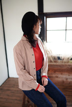 画像をギャラリービューアに読み込む, TAKAMINE ワークシャツ ヘチマカラー コットンウール （PINK BEIGE）
